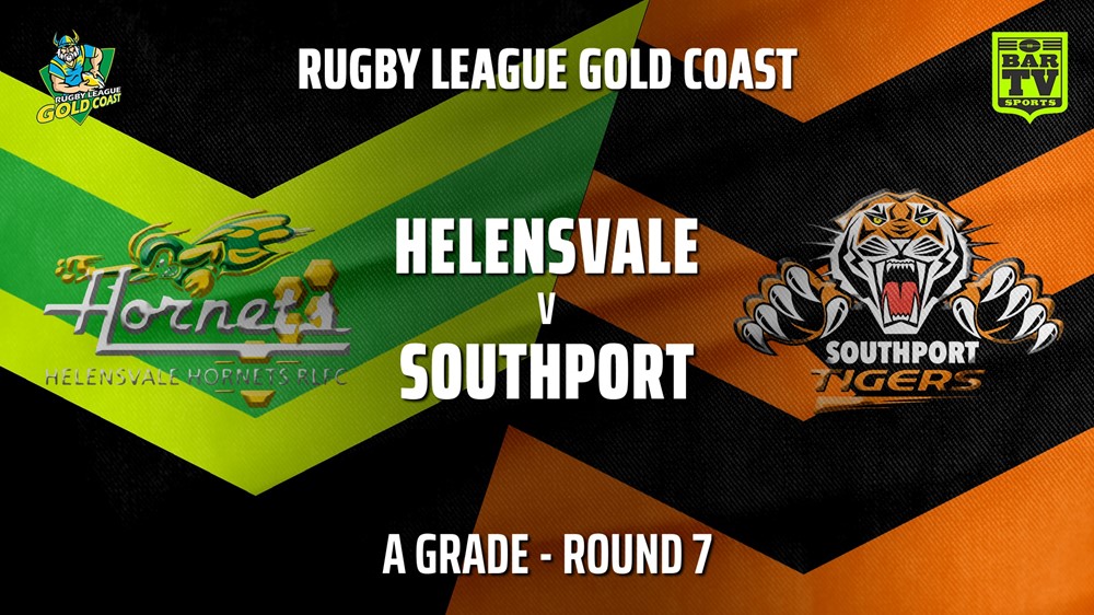 210620-Gold Coast Round 7 - A Grade - Helensvale Hornets v Southport Tigers Slate Image