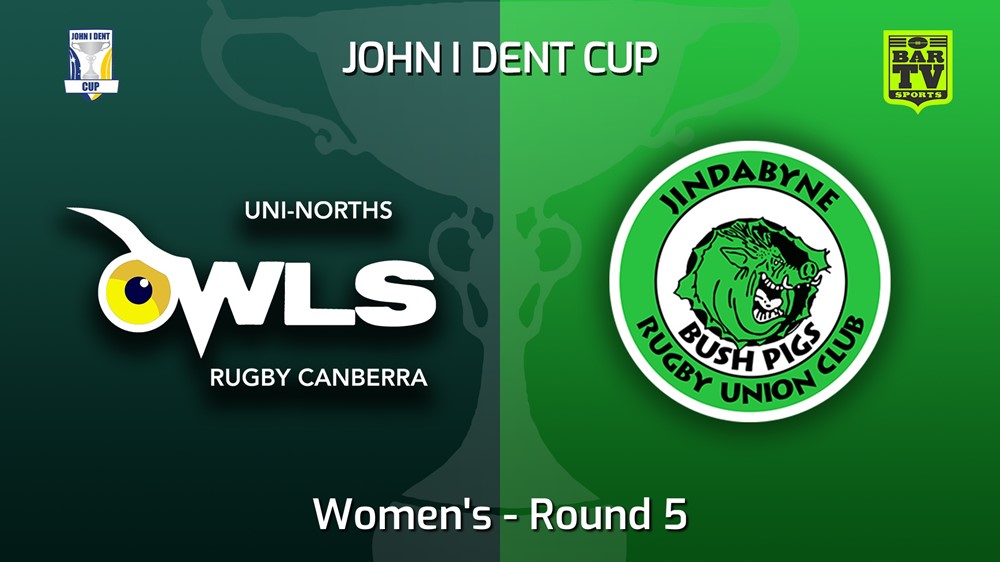 220521-John I Dent (ACT) Round 5 - Women's - UNI-Norths v Jindabyne Bush Pigs Slate Image