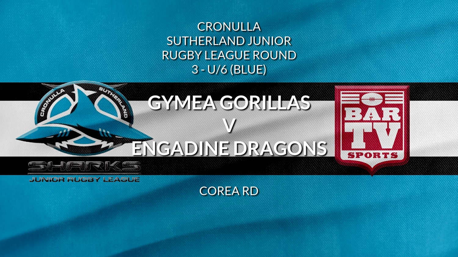 Cronulla Sutherland Junior Rugby League Round 3 - U/6 (Blue) - Gymea Gorillas v Engadine Dragons Minigame Slate Image
