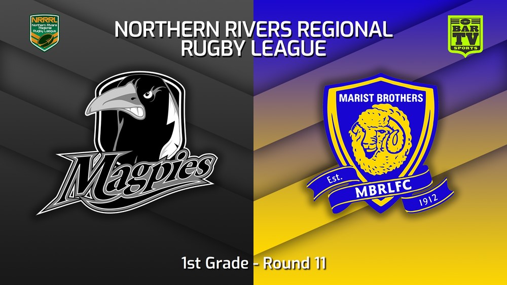 230702-Northern Rivers Round 11 - 1st Grade - Lower Clarence Magpies v Lismore Marist Brothers Slate Image