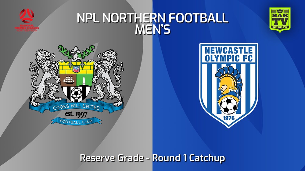 240314-NNSW NPLM Res Round 1 Catchup - Cooks Hill United FC Res v Newcastle Olympic Res Minigame Slate Image