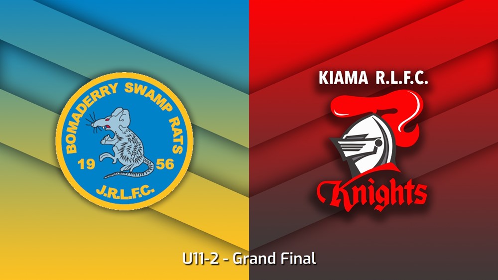 230826-South Coast Juniors Grand Final - U11-2 - Bomaderry Swamp Rats v Kiama Knights Slate Image