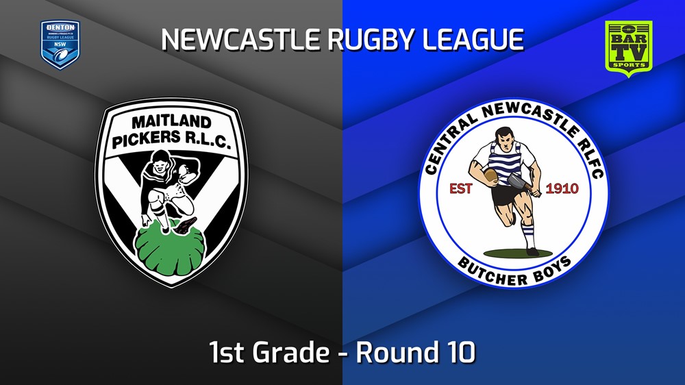 MINI GAME: Newcastle Round 10 - 1st Grade - Maitland Pickers v Central Newcastle Slate Image