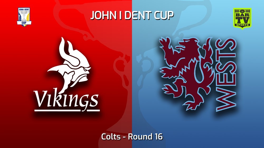 MINI GAME: John I Dent (ACT) Round 16 - Colts - Tuggeranong Vikings v Wests Lions Slate Image
