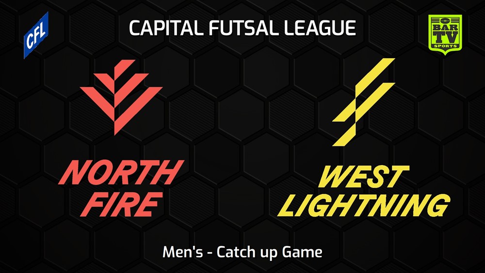 240131-Capital Football Futsal Catch up Game - Men's - North Canberra Fire v West Canberra Lightning Slate Image