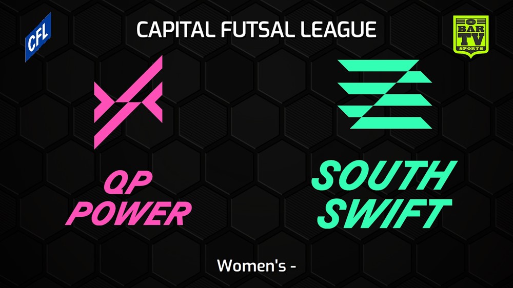 231220-Capital Football Futsal Women's - Queanbeyan-Palerang Power v South Canberra Swift Slate Image