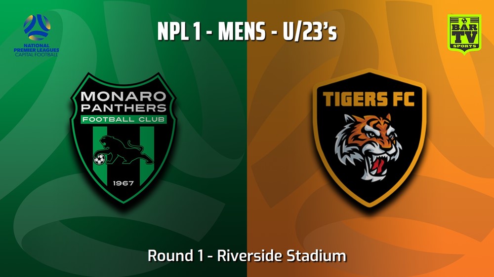 230401-Capital NPL U23 Round 1 - Monaro Panthers U23 v Tigers FC U23 Minigame Slate Image