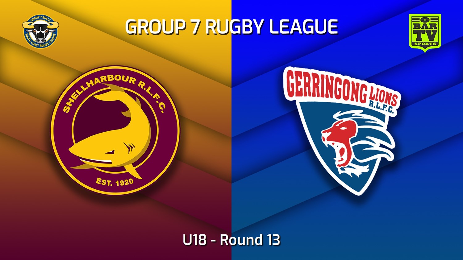 220717-South Coast Round 13 - U18 - Shellharbour Sharks v Gerringong Lions Slate Image