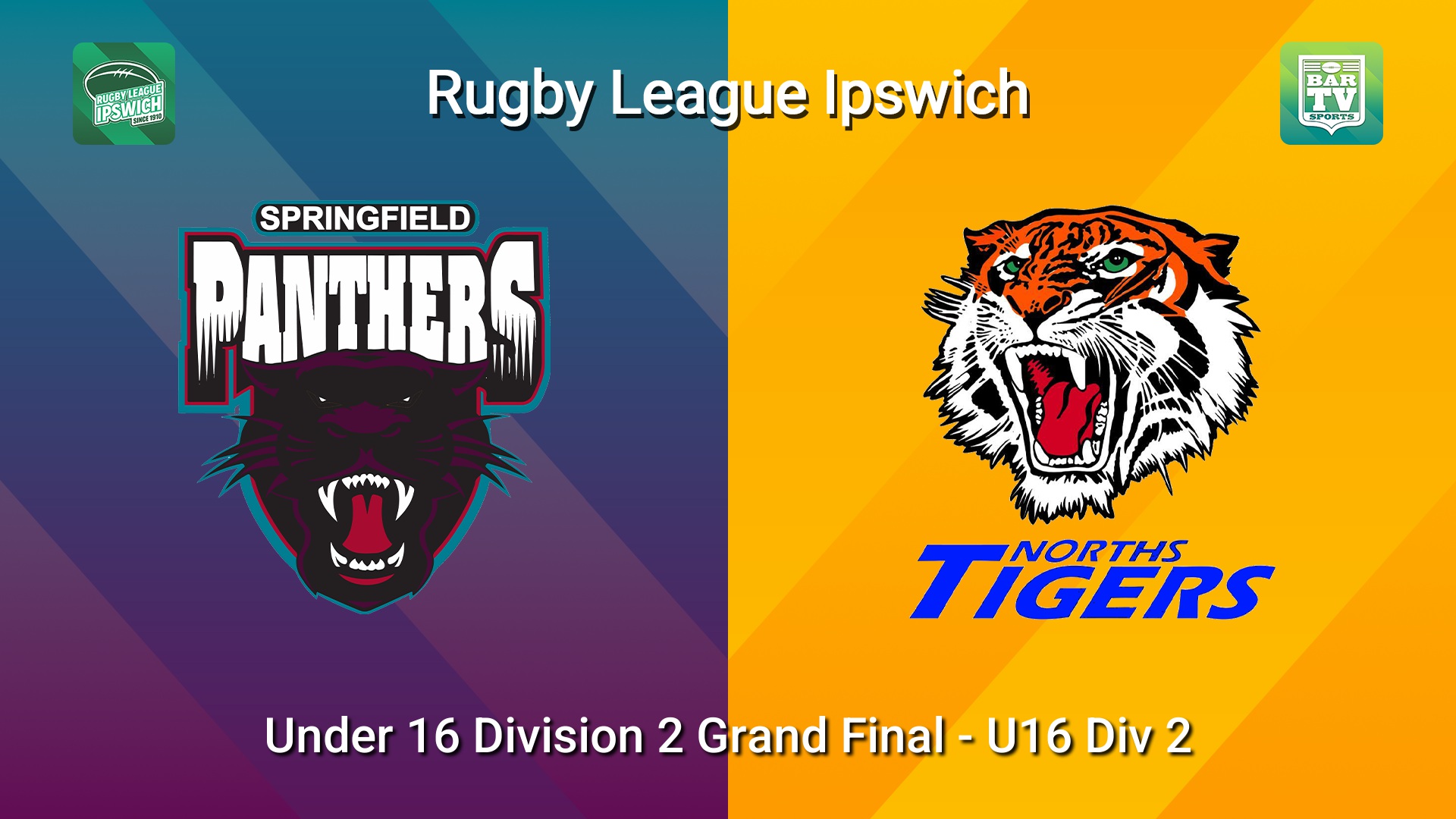 260906-video-Rugby League Ipswich Under 16 Division 2 Grand Final  - U16 Div 2 - Springfield Panthers v Norths Tigers Slate Image
