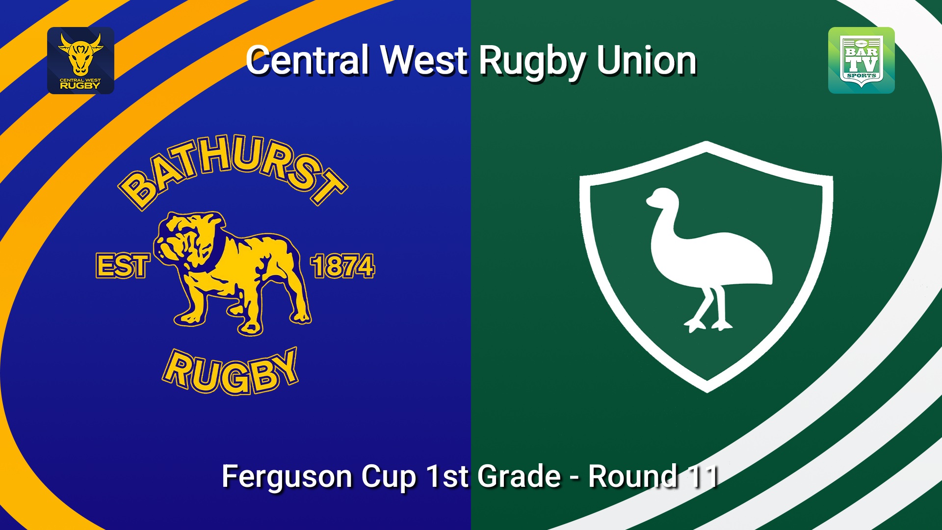 260718-video-Central West Rugby Round 11 - Ferguson Cup 1st Grade - Bathurst Bulldogs v Orange Emus Slate Image