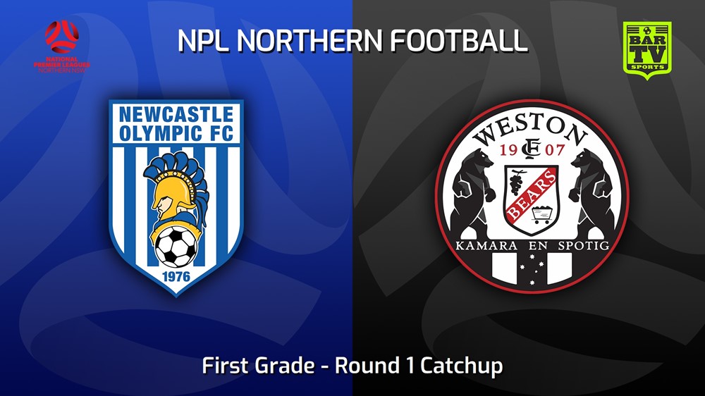 220904-NNSW NPLM Round 1 Catchup - Newcastle Olympic v Weston Workers FC Slate Image