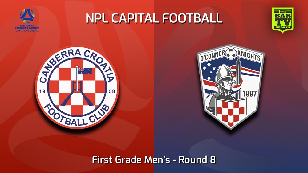 230528-Capital NPL Round 8 - Canberra Croatia FC v O'Connor Knights SC Minigame Slate Image
