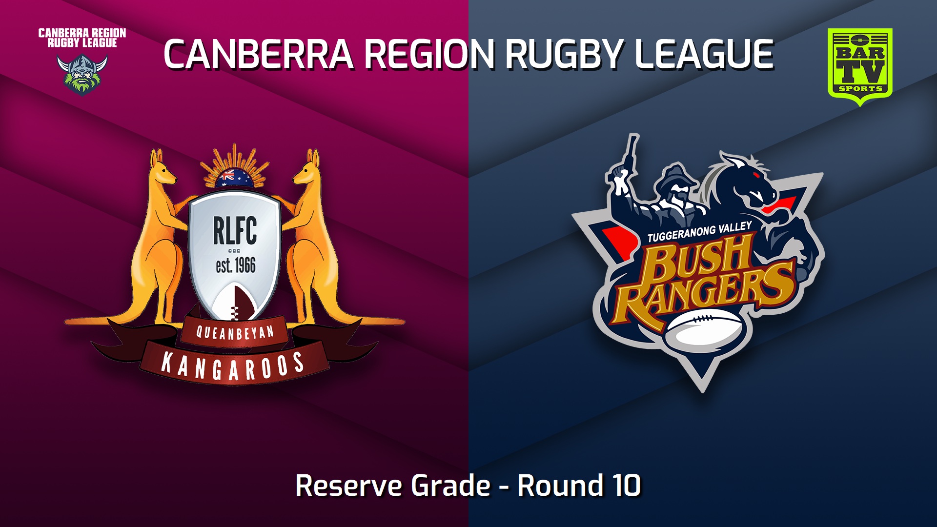 220625-Canberra Round 10 - Reserve Grade - Queanbeyan Kangaroos v Tuggeranong Bushrangers Slate Image