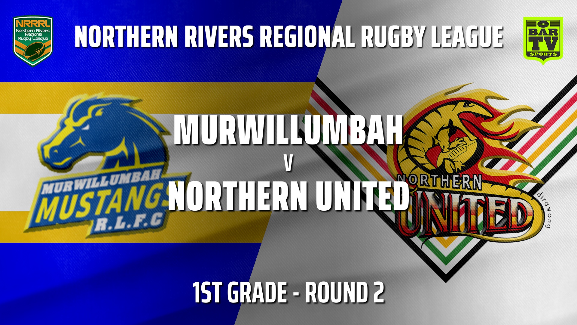 210509-NRRRL Round 2 - 1st Grade - Murwillumbah Mustangs v Northern United Slate Image