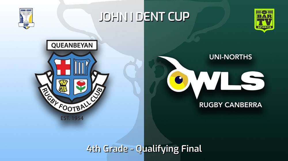220827-John I Dent (ACT) Qualifying Final - 1st Division 2nd Grade - Queanbeyan Whites v UNI-Norths Slate Image