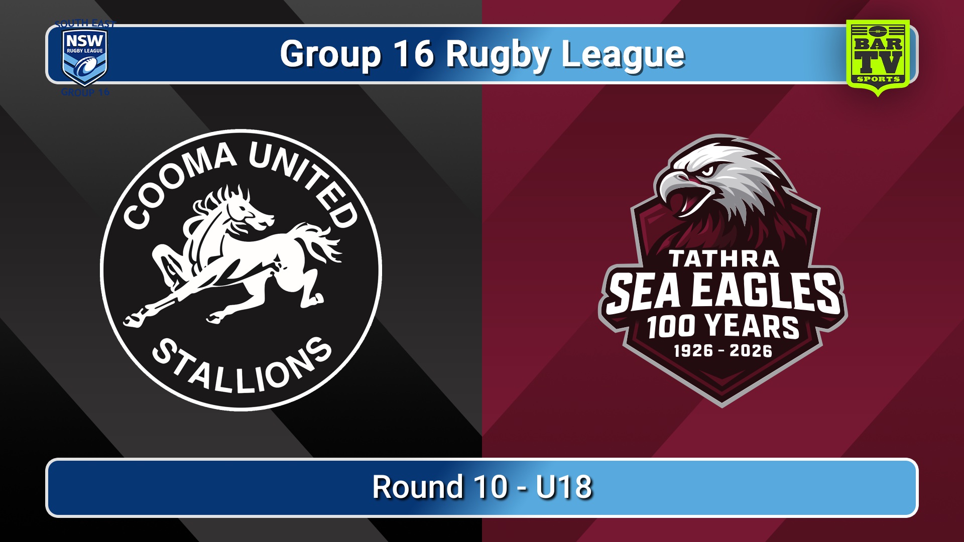260704-video-Group 16 Rugby League  Round 10 - U18 - Cooma Stallions v Tathra Sea Eagles Slate Image