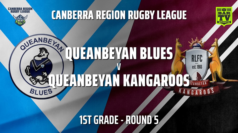 210508-CRRL Round 5 - 1st Grade - Queanbeyan Blues v Queanbeyan Kangaroos Slate Image