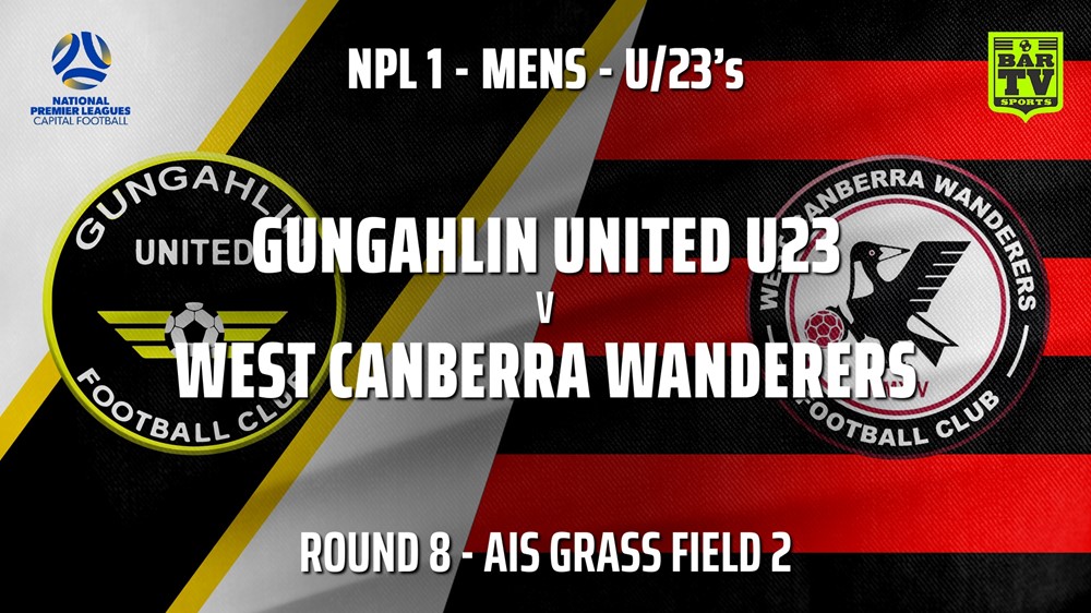 210530-NPL1 U23 Capital Round 8 - Gungahlin United U23 v West Canberra Wanderers U23s Slate Image