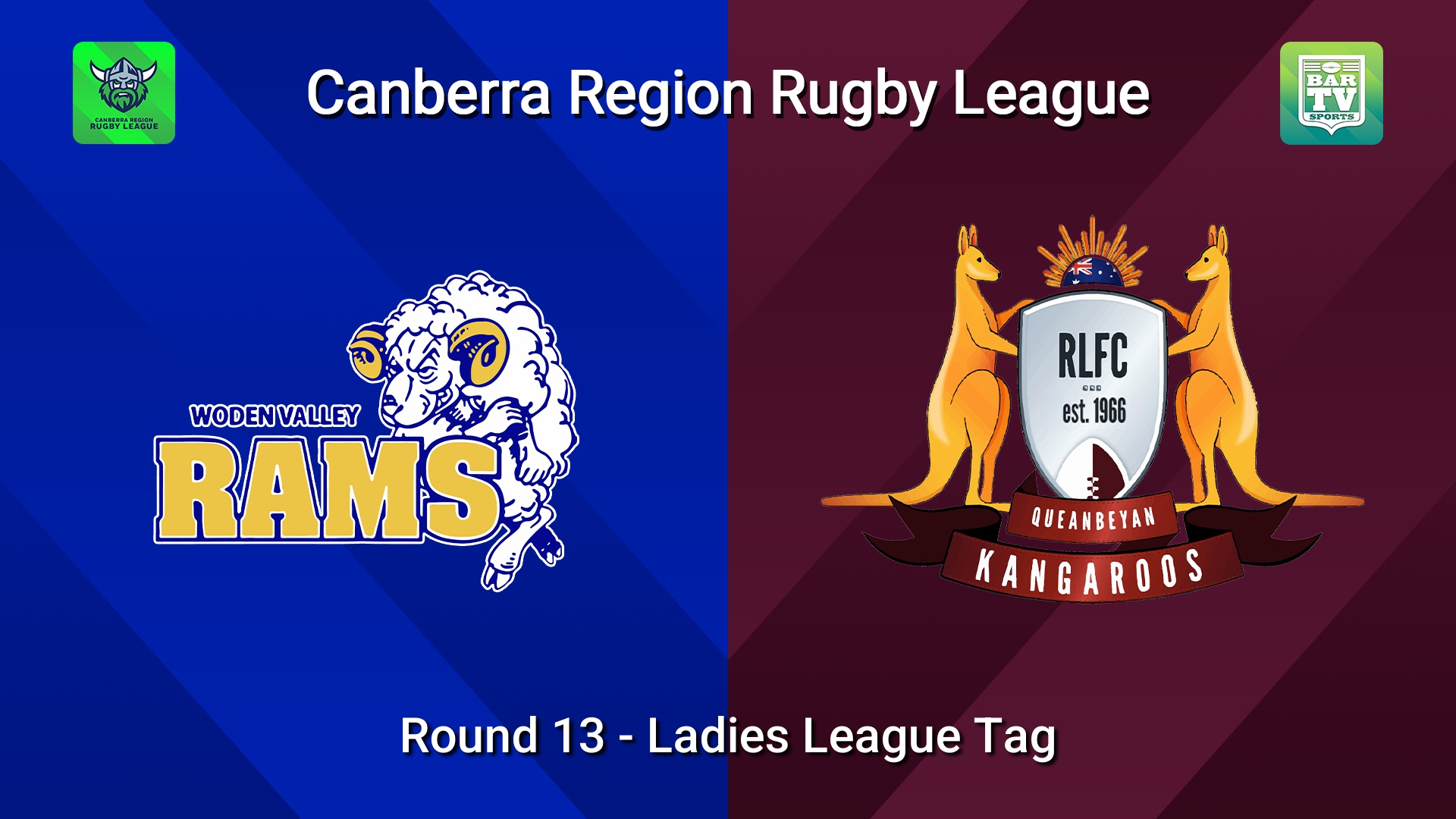 260718-video-Canberra Round 13 - Ladies League Tag - Woden Valley Rams v Queanbeyan Kangaroos Slate Image