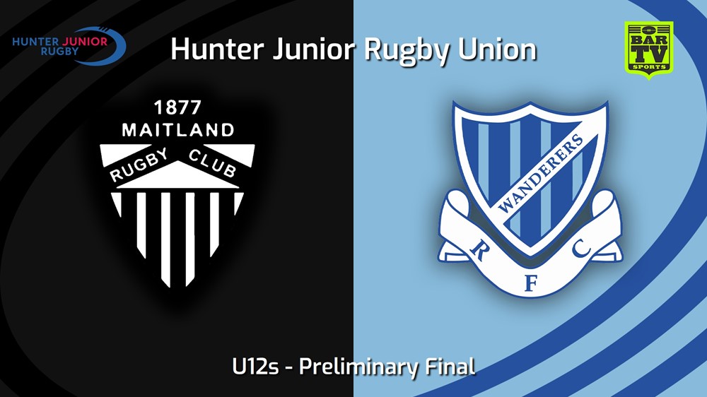 250906-video-Hunter Junior Rugby Union Preliminary Final - U12s - Maitland v Wanderers Slate Image