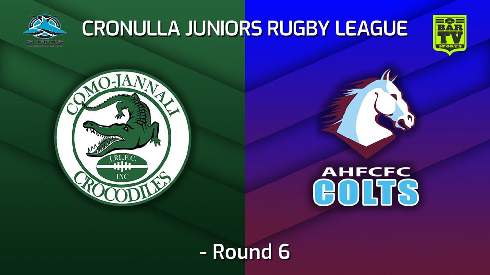 MINI GAME: Cronulla Juniors - U16s Round 6 - Como Jannali Crocodiles v Aquinas Colts Slate Image