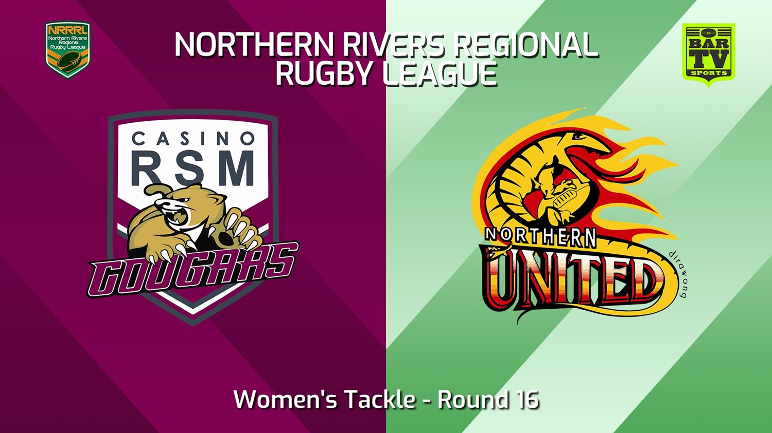 240804-video-Northern Rivers Round 16 - Women's Tackle - Casino RSM Cougars v Northern United Slate Image