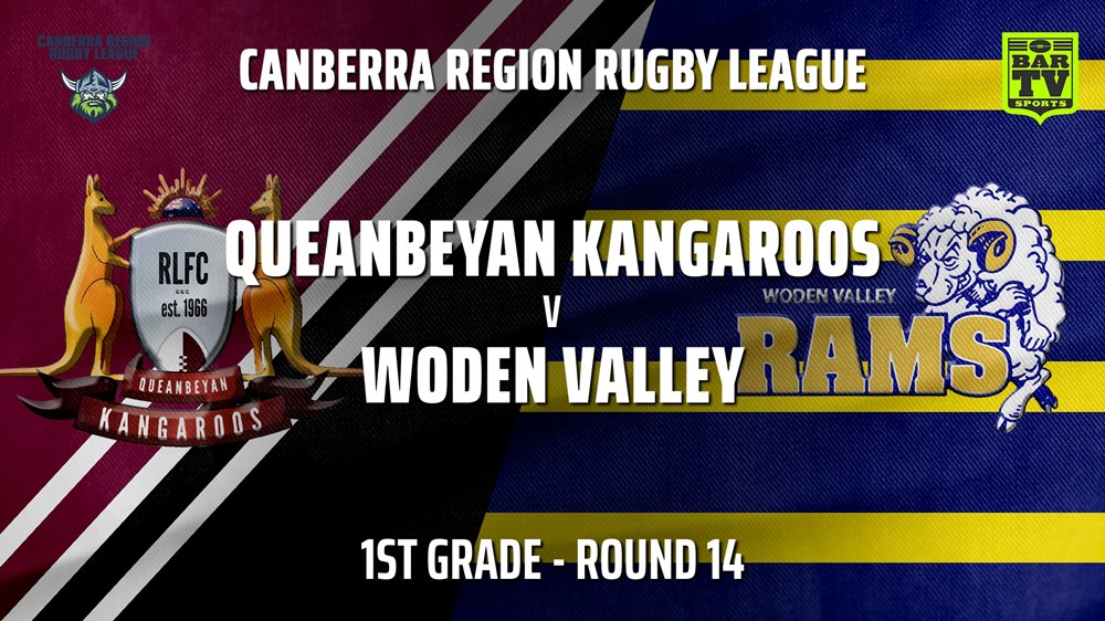 210731-Canberra Round 14 - 1st Grade - Queanbeyan Kangaroos v Woden Valley Rams Slate Image