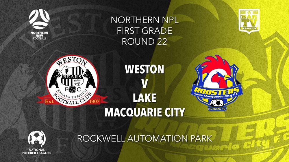 NPL - NNSW Weston Workers FC v Lake Macquarie City FC Slate Image
