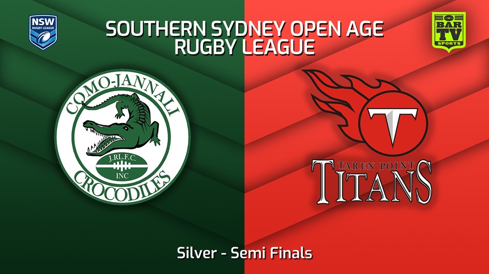 230820-S. Sydney Open Semi Finals - Silver - Como Jannali Crocodiles v Taren Point Titans Slate Image