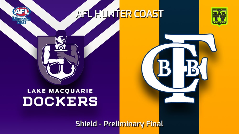 230909-AFL Hunter Central Coast Preliminary Final - Shield - Lake Macquarie Dockers v Bateau Bay Minigame Slate Image