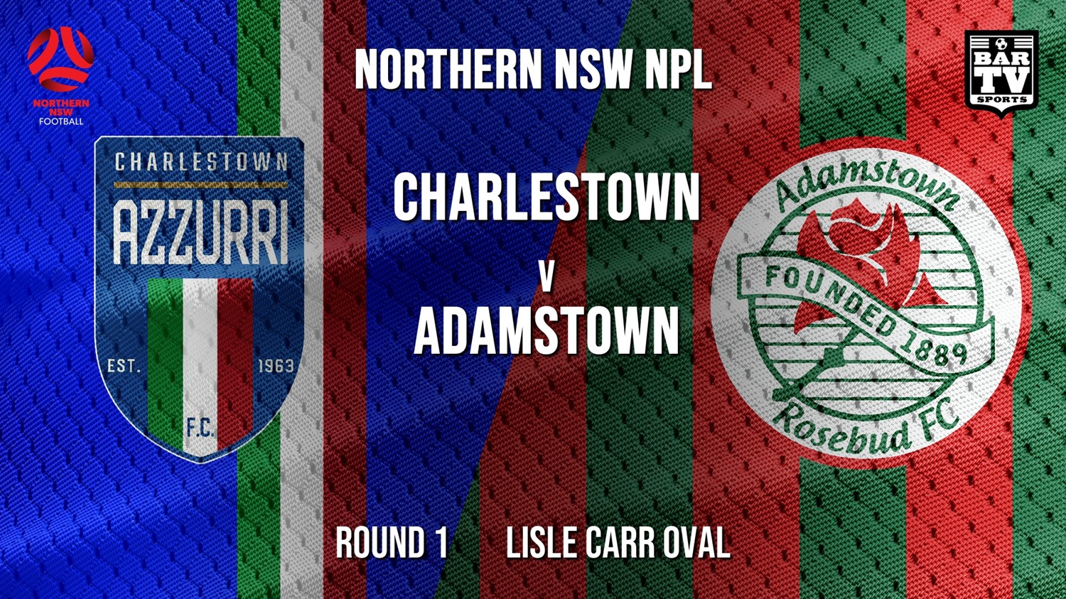 NPL - NNSW Round 1 - Charlestown Azzurri v Adamstown Rosebud FC Minigame Slate Image