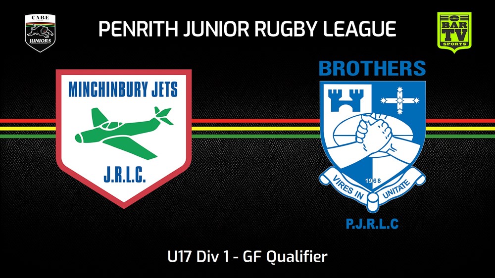 230820-Penrith & District Junior Rugby League GF Qualifier - U17 Div 1 - Minchinbury v Brothers Slate Image