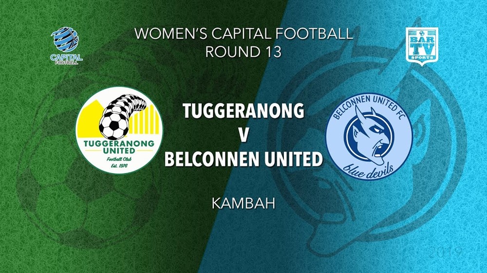 NPL Women - Capital Round 13 - Tuggeranong United FC (women) v Belconnen United FC (women) Slate Image