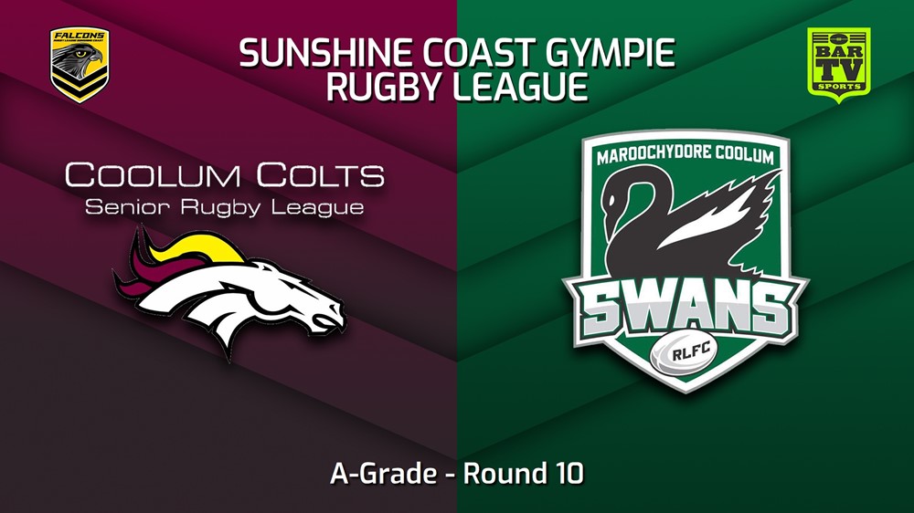 230617-Sunshine Coast RL Round 10 - A-Grade - Coolum Colts v Maroochydore Swans Slate Image