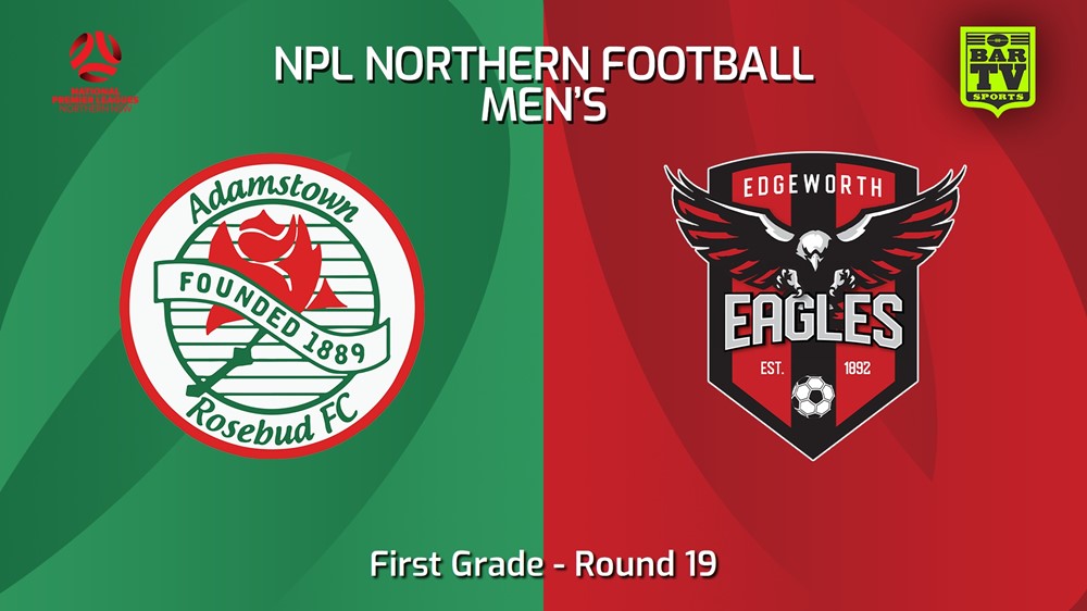 240713-video-NNSW NPLM Round 19 - Adamstown Rosebud FC v Edgeworth Eagles FC Slate Image