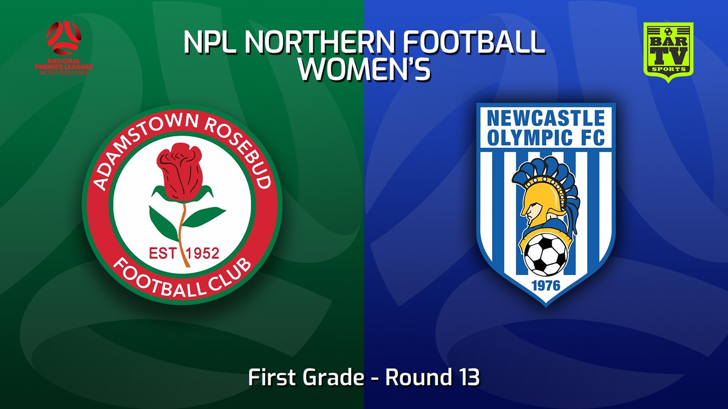 MINI GAME: NNSW NPLW Round 13 - Adamstown Rosebud JFC W v Newcastle Olympic FC W Slate Image