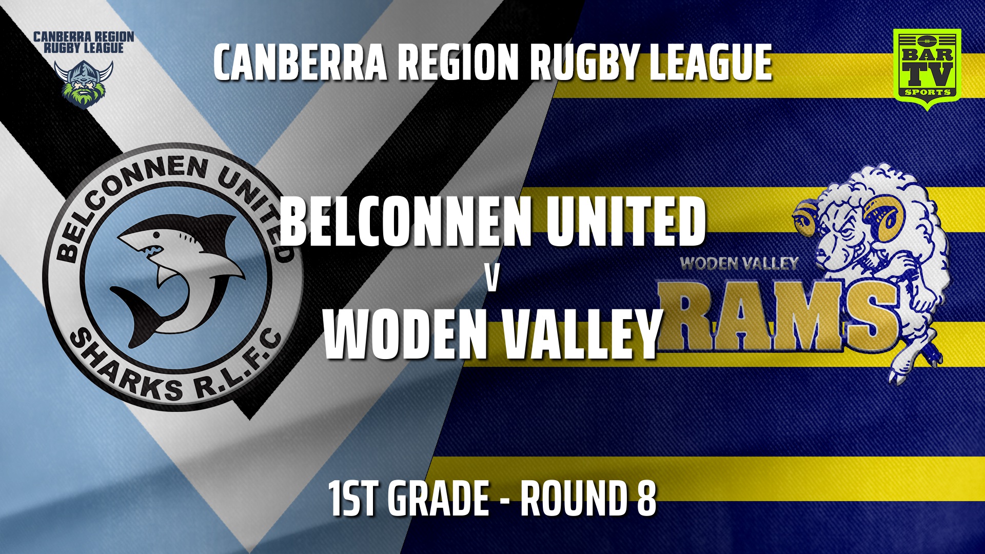 210605-CRRL Round 8 - 1st Grade - Belconnen United Sharks v Woden Valley Rams Slate Image