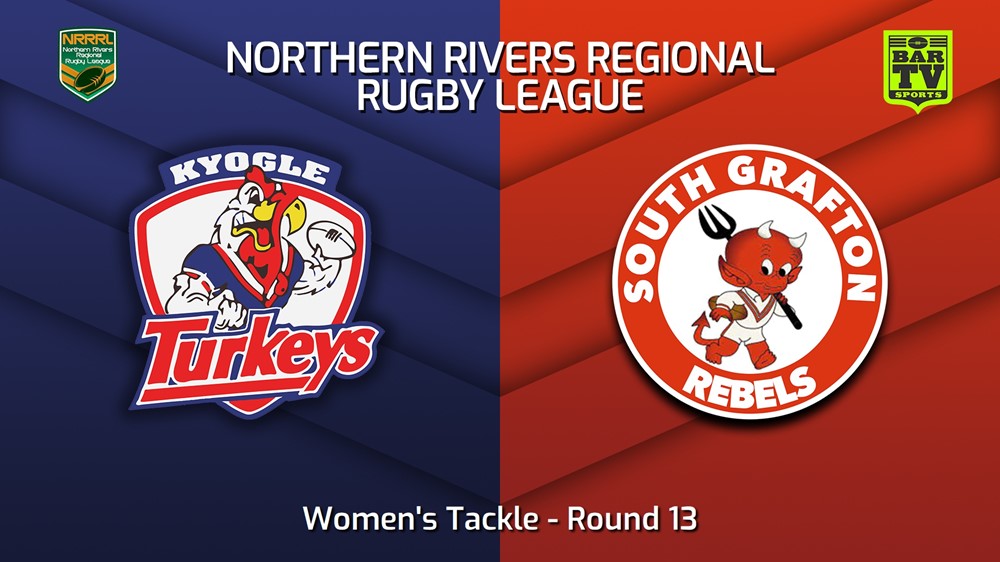 230715-Northern Rivers Round 13 - Women's Tackle - Kyogle Turkeys v South Grafton Rebels Slate Image