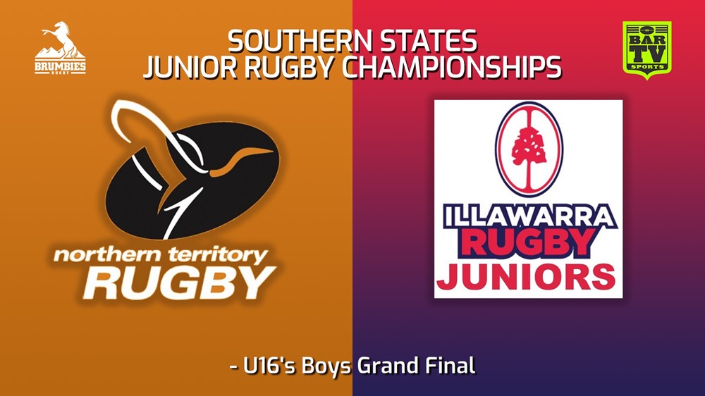 MINI GAME: 2022 Southern States Junior Rugby Championships U16's Boys Grand Final - Northern Territory Rugby v Illawarra Rugby Slate Image