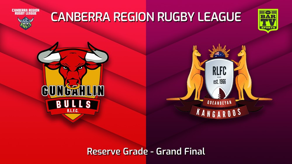 220917-Canberra Grand Final - Reserve Grade - Gungahlin Bulls v Queanbeyan Kangaroos Slate Image