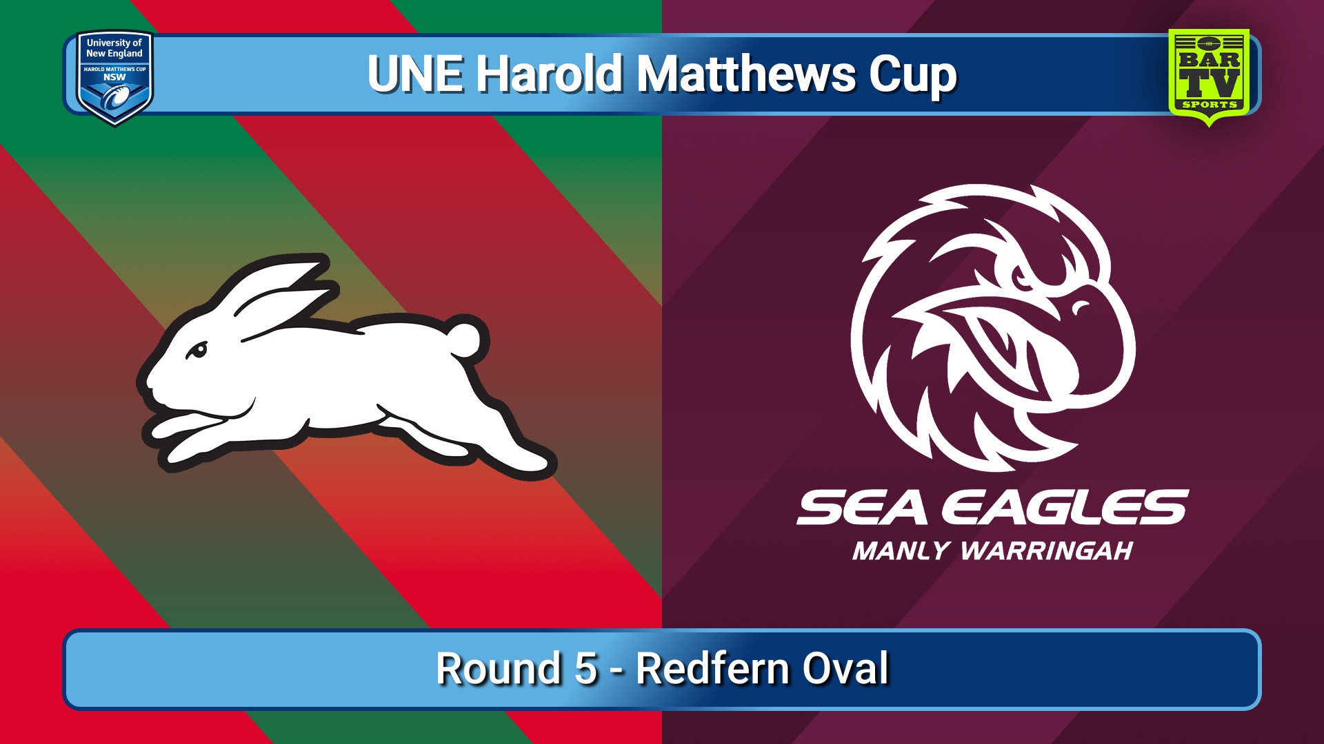 250301-video-UNE Harold Matthews Cup Round 5 - South Sydney Rabbitohs v Manly Warringah Sea Eagles Slate Image