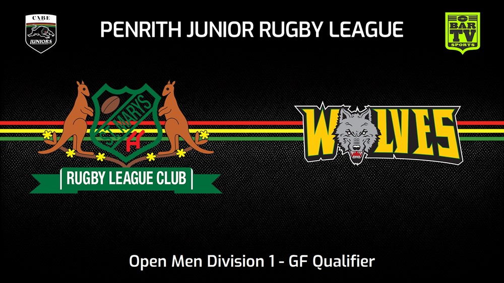 230820-Penrith & District Junior Rugby League GF Qualifier - Open Men Division 1 - St Marys v Windsor Wolves Slate Image
