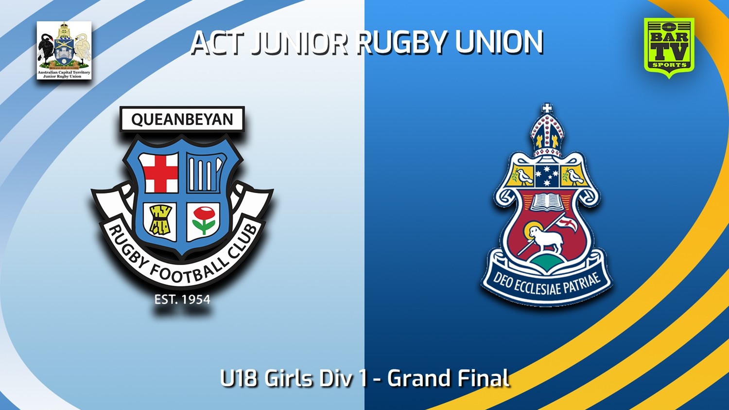 230903-ACT Junior Rugby Union Grand Final - U18 Girls Div 1 - Queanbeyan Whites v Canberra Grammar Slate Image