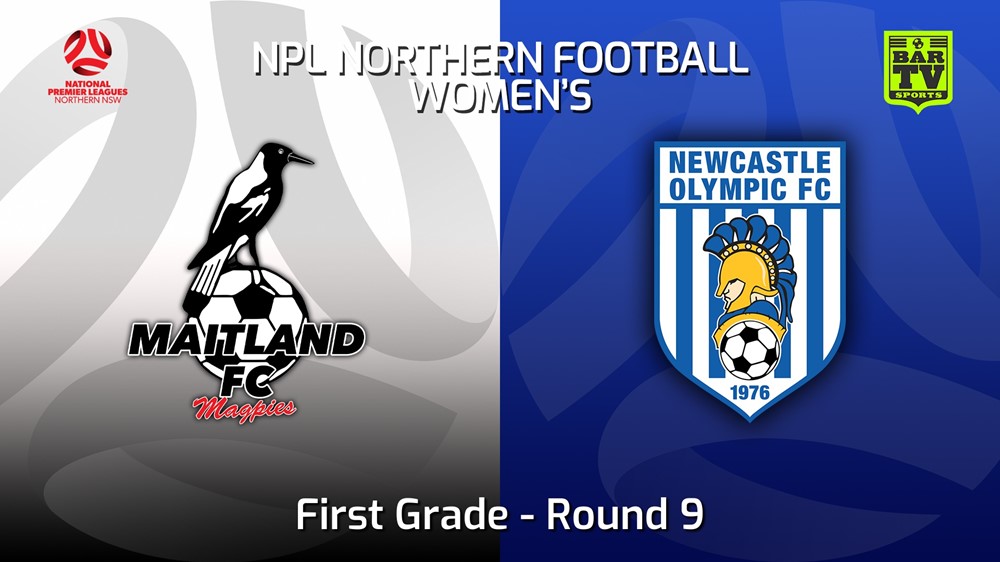 MINI GAME: NNSW NPLW Round 9 - Maitland FC W v Newcastle Olympic FC W Slate Image