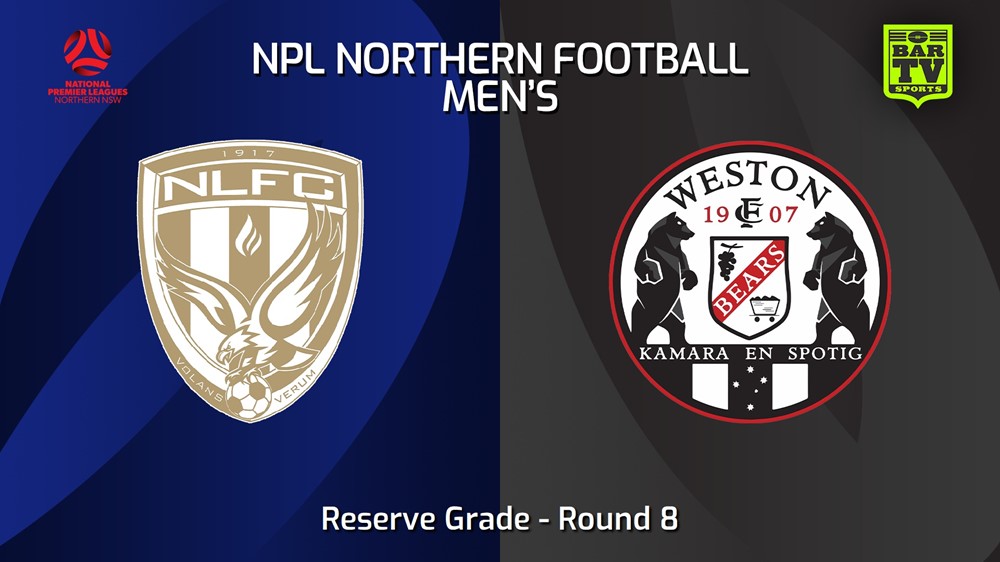 240419-video-NNSW NPLM Res Round 8 - New Lambton FC Res v Weston Workers FC Res Slate Image