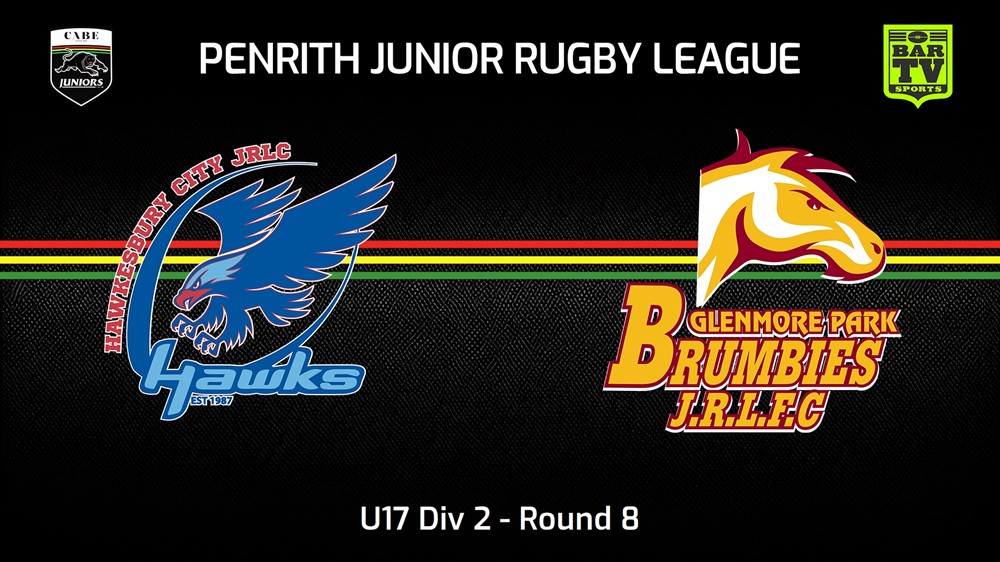 240602-video-Penrith & District Junior Rugby League Round 8 - U17 Div 2 - Hawkesbury City v Glenmore Park Brumbies Minigame Slate Image