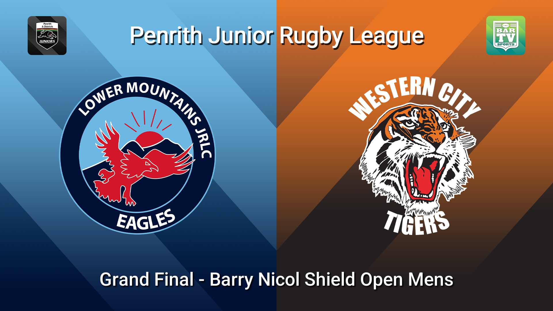 260912-video-Penrith & District Junior Rugby League Grand Final - Barry Nicol Shield Open Mens - Lower Mountains v Western City Tigers Slate Image