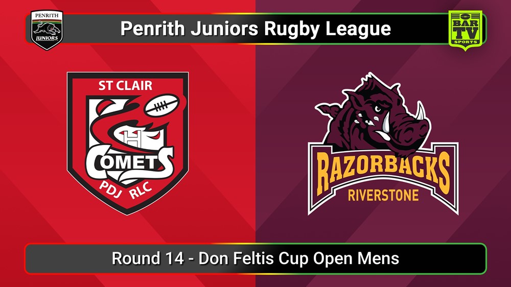 250719-video-Penrith & District Junior Rugby League Round 14 - Don Feltis Cup Open Mens - St Clair v Riverstone Slate Image