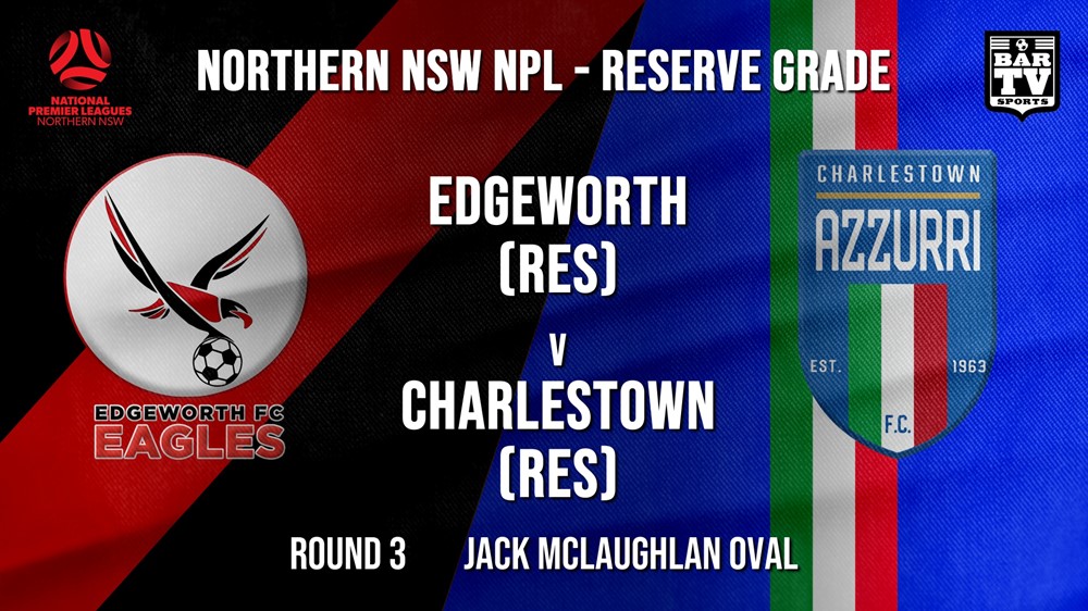 NPL NNSW RES Round 3 - Edgeworth Eagles (Res) v Charlestown Azzurri FC (Res) Slate Image