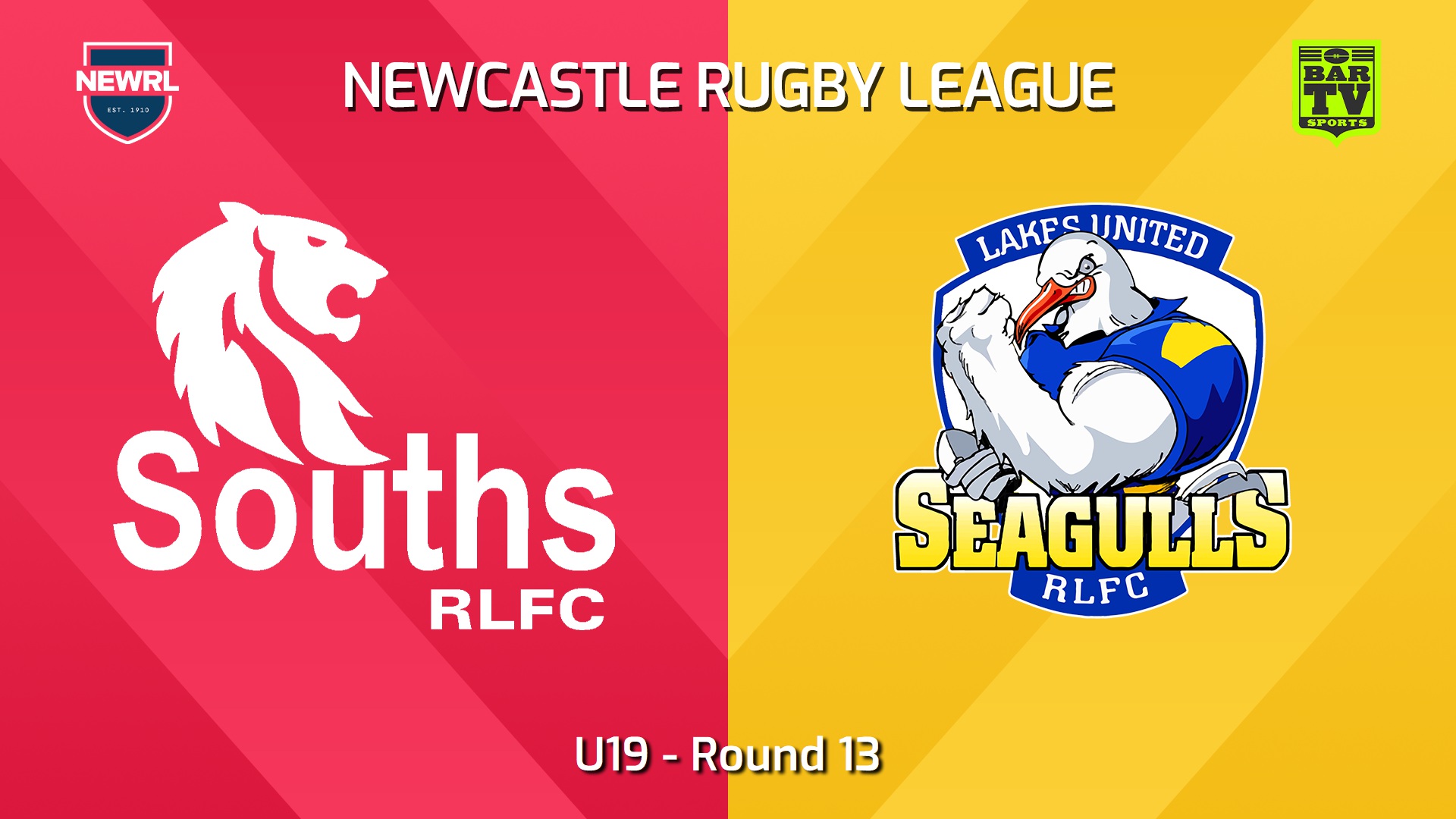 240713-video-Newcastle RL Round 13 - U19 - South Newcastle Lions v Lakes United Seagulls Slate Image